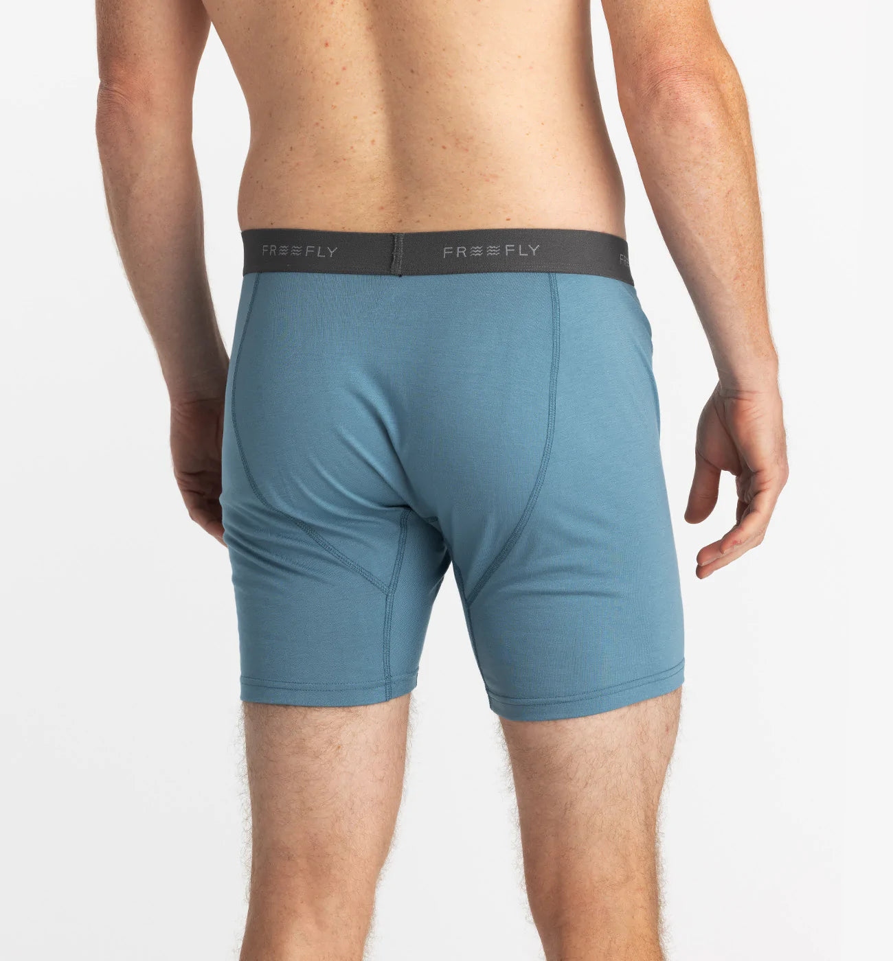 Bamboo Motion Boxer Brief Blue Stone