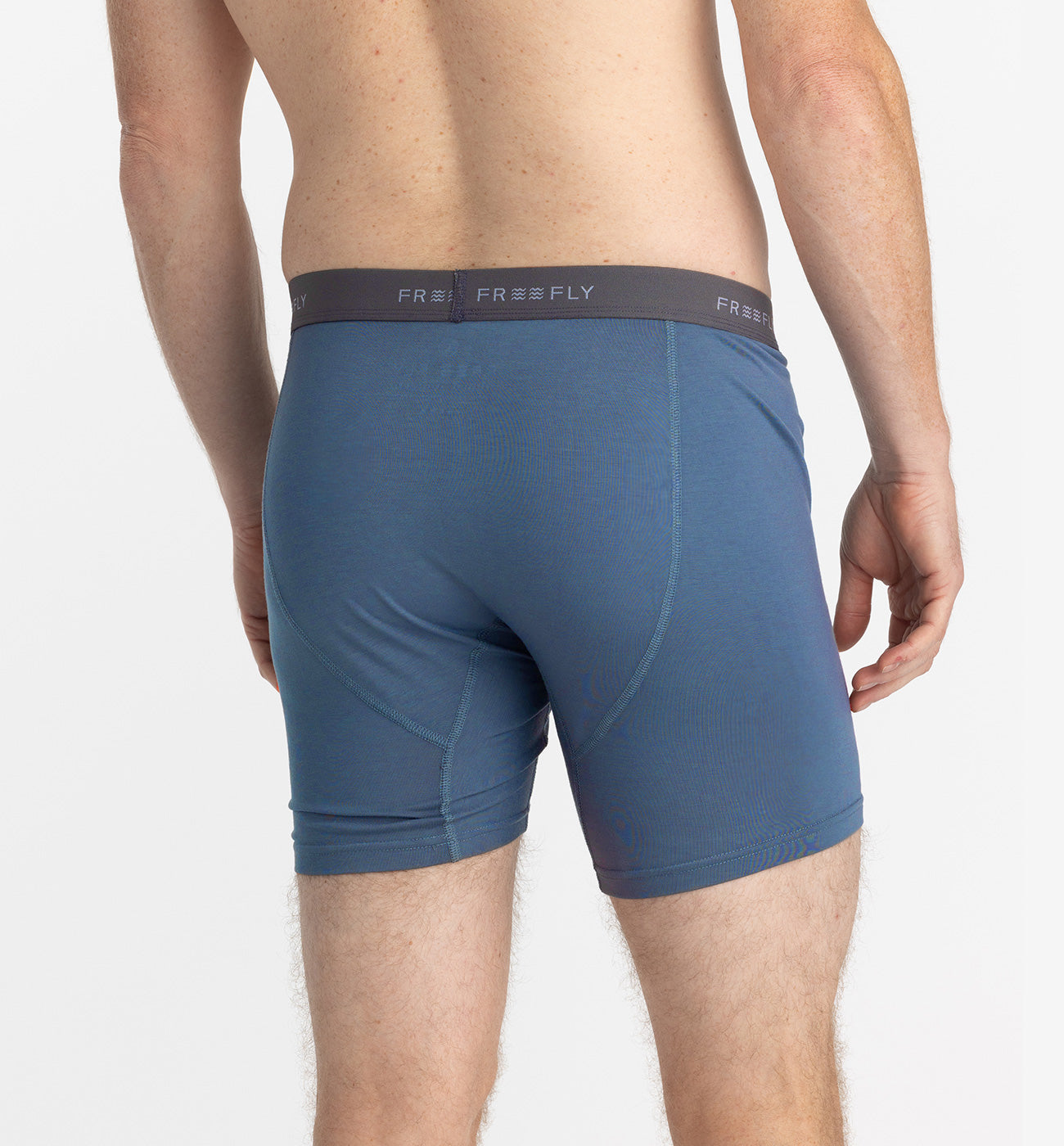 Bamboo Motion Boxer Brief Slate Blue