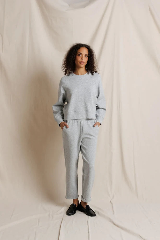 Pureform Raglan LS Sweatshirt Heather Grey