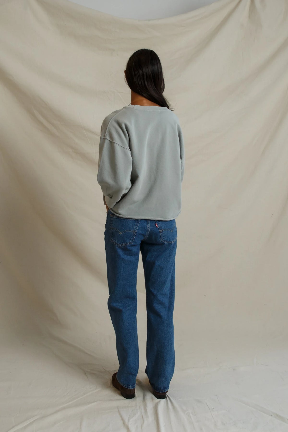Bubble Sleeve Sweatshirt Griffin Gray