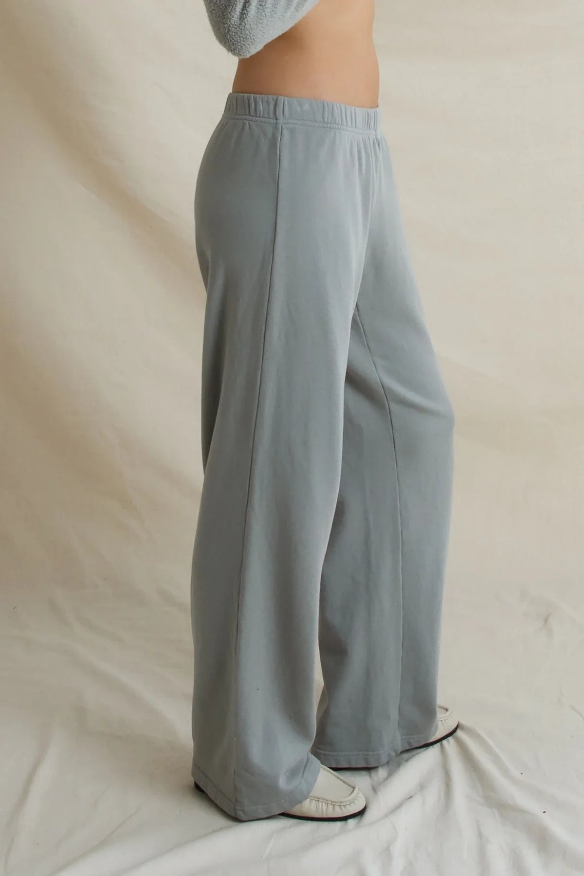 French Terry Easy Pull On Pant Griffin Gray