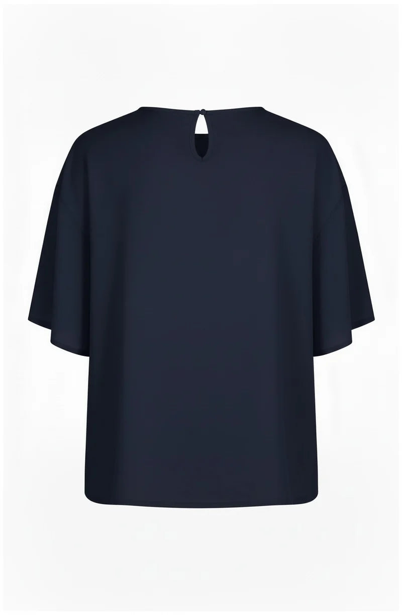 Og Silk Boxy Tee Navy