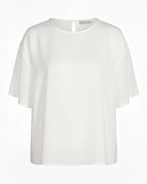 Og Silk Boxy Tee White