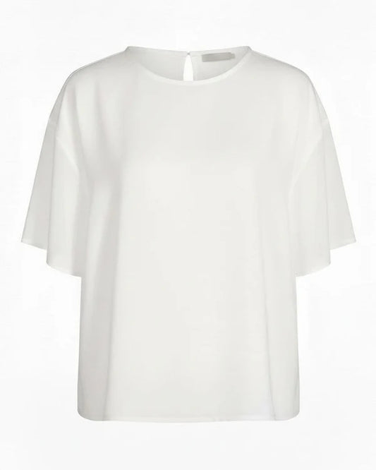 Og Silk Boxy Tee White