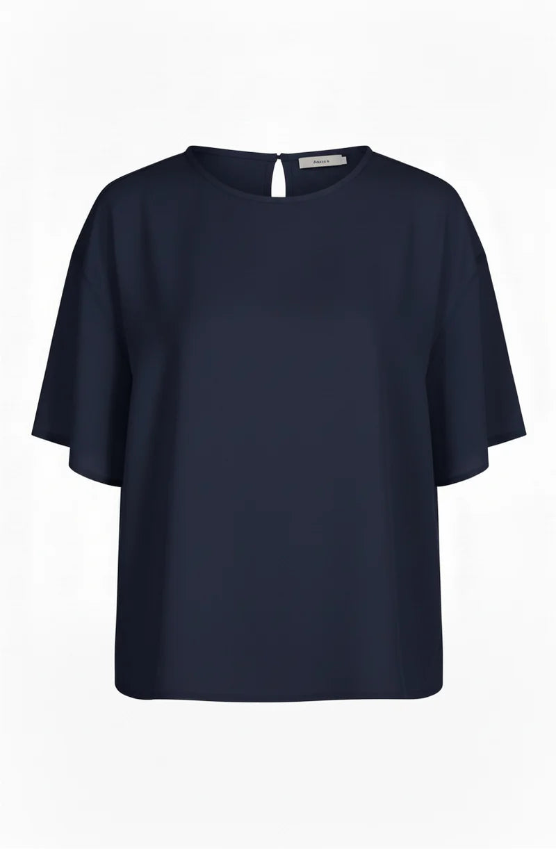 Og Silk Boxy Tee Navy