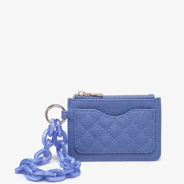 Rhodes Quilted Wallet w/ Chain Bangle Porpoise