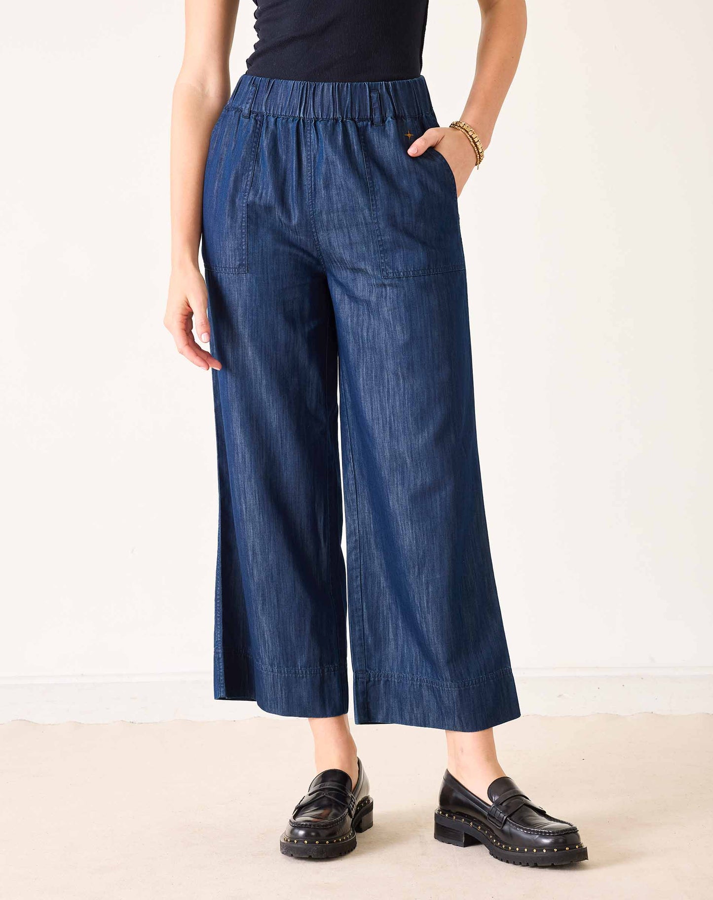 Sammie Wide Leg Pant Night Rain