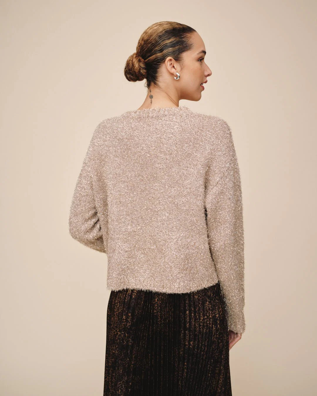 Slouchy Sweater Gold Shimmer