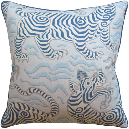 22x22 Pillow Tibet Pale Blue