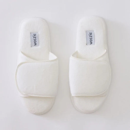 Adjustable Slippers White
