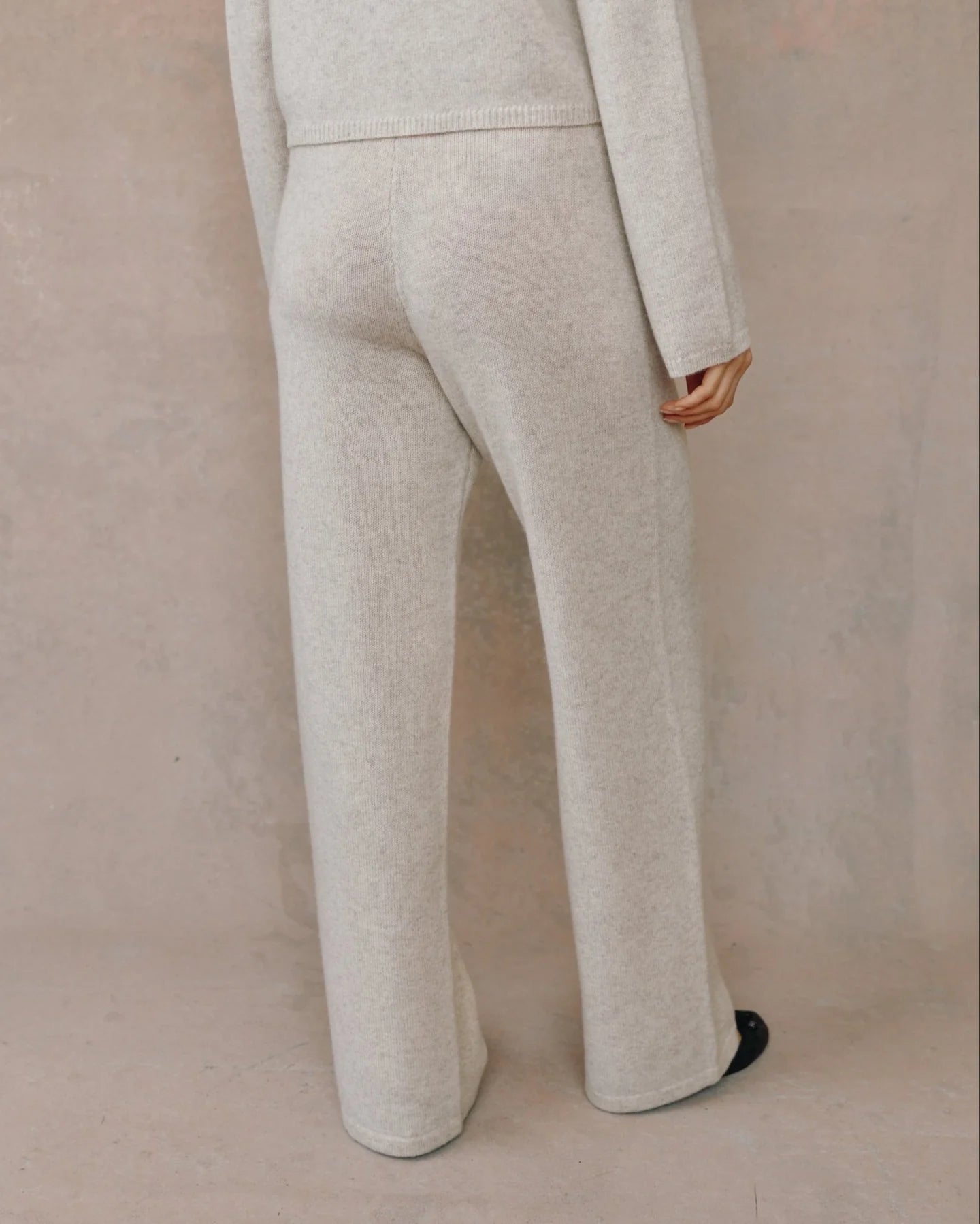 Wide Leg Sweatpant Ivory Oat