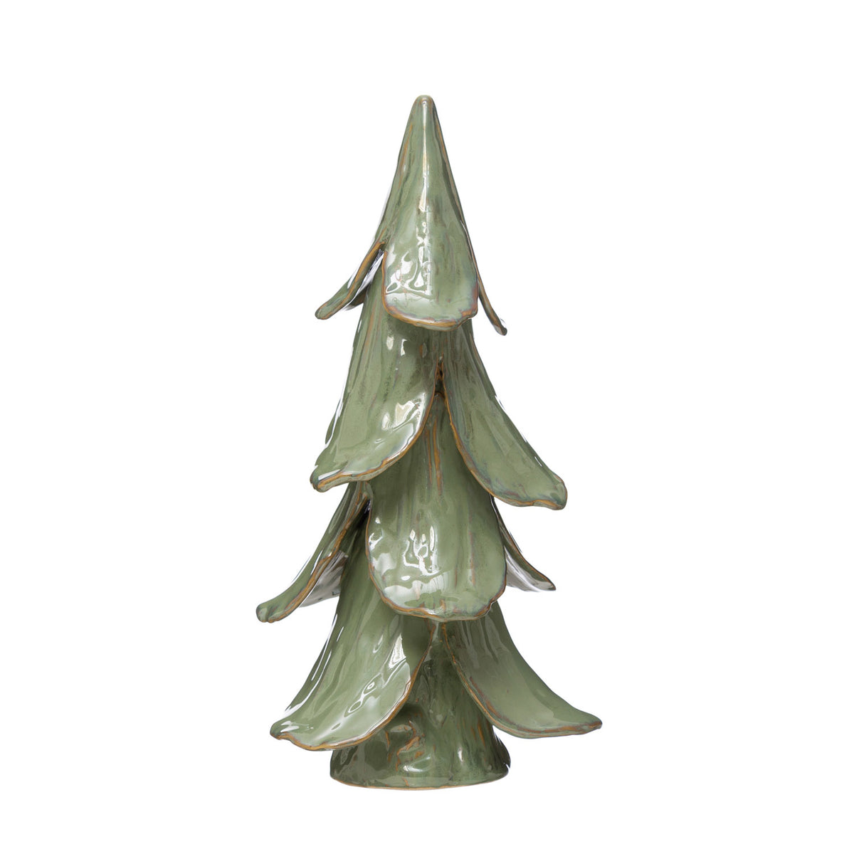 15.5" Handmade Stoneware Tree Mint