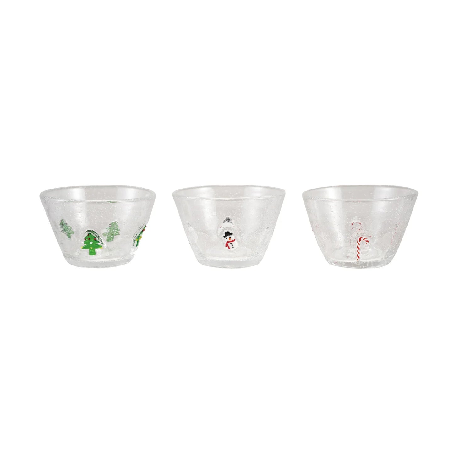 Drinking Glass With Embedded Icons