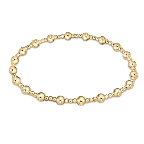 Classic Sincerity Pattern Bracelet Gold